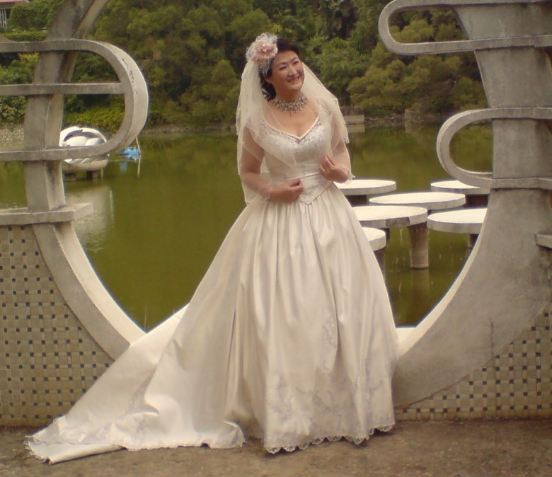 Amanda in her 'Wedding Dress'